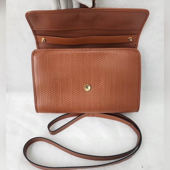 Auth Christian Dior Vintage Brown Crossbody/Cluth Bag - Picture 9 of 15